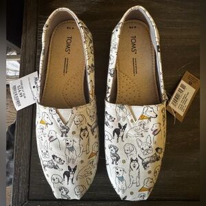 TOMS Women’s Dog Print Slip-On Shoes